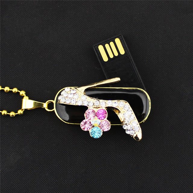 Crystal Chain Flash Drive